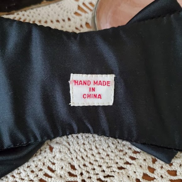 Vintage Black Velvet Belt - Picture 6 of 6